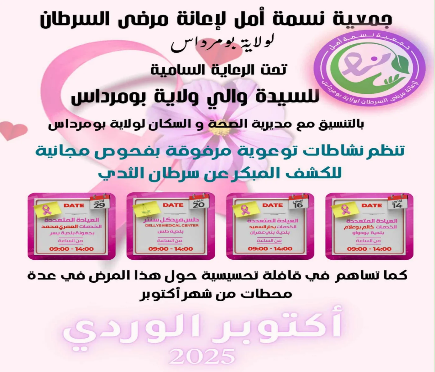 حملة الفحص بالمركز الطبي الاجتماعي لمستخدمي الجماعات المحلية